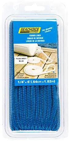 FENDER LINE, DBL BRD BLUE 1/4"x6'
