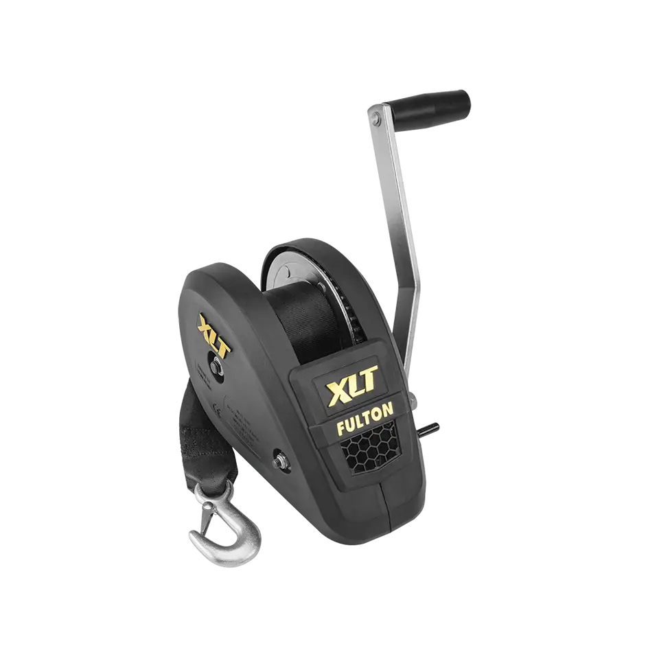 Winch 1800LB Black W/Strap