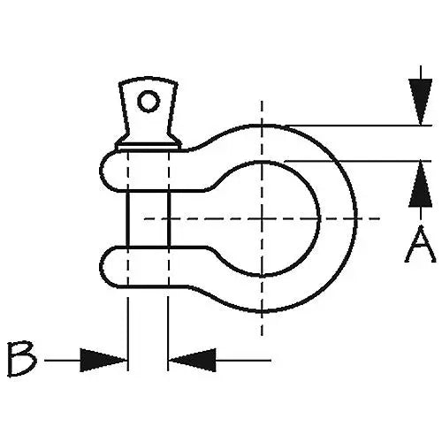 GALVANIZED MILD STEEL Shackle