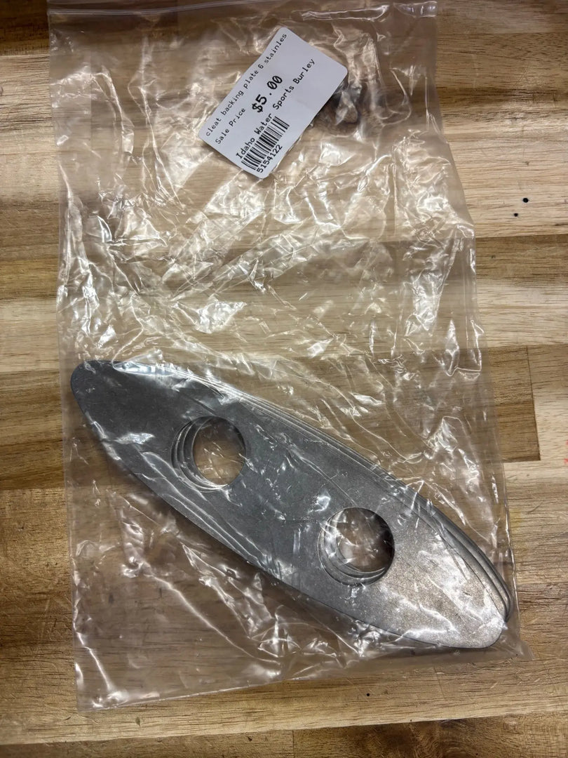 cleat backing plate 6" stainless