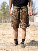 Load image into Gallery viewer, SHORTS XS/ ARLIE FLEECE- LEOPARD