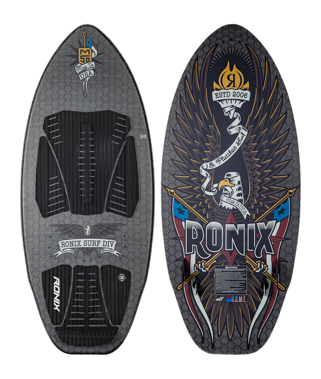 Ronix M50 - Dark Matter - Americana Black / Red / Yellow - 4'5 ** MADE IN THE USA **