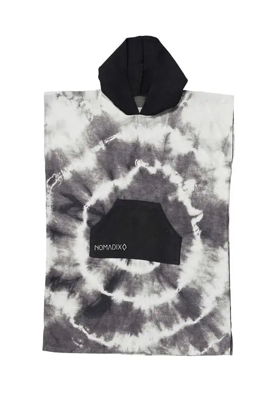 Tie Dye Blk wht Poncho