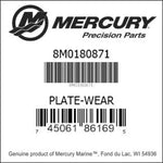 Load image into Gallery viewer, Mercury impeller ware plate
