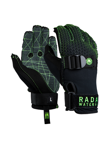 Radar Hydro-K Inside-Out Glove - Matte Black / Volt Green - XS