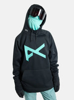 Load image into Gallery viewer, HOODIE L/ BLK-BLU ANON MFI
