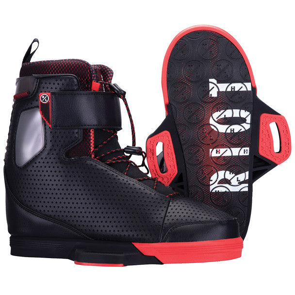 Hyperlite Riot 12 Black/Red Wakeboard Bindings