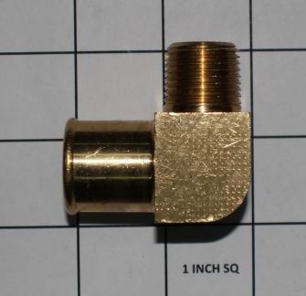 Fitting Elbow Brass 1/2 x 1