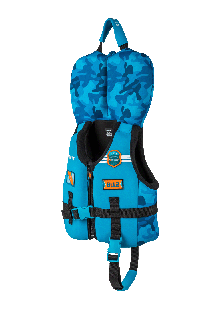 Top Grom Life Vest - Blue Camo Toddler