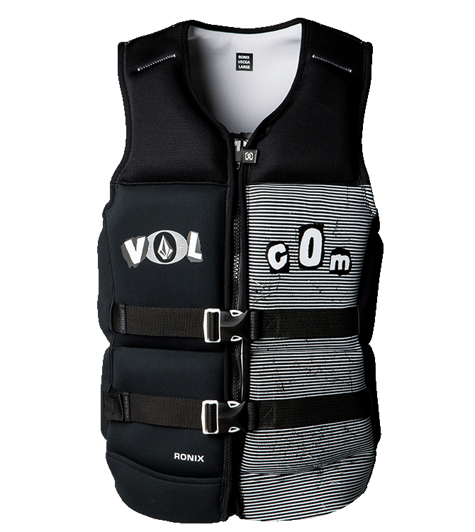 Ronix Volcom Black Life Jacket 4XL