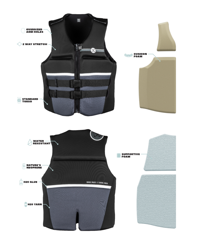 Ronix Covert CGA Life Jacket 3XL