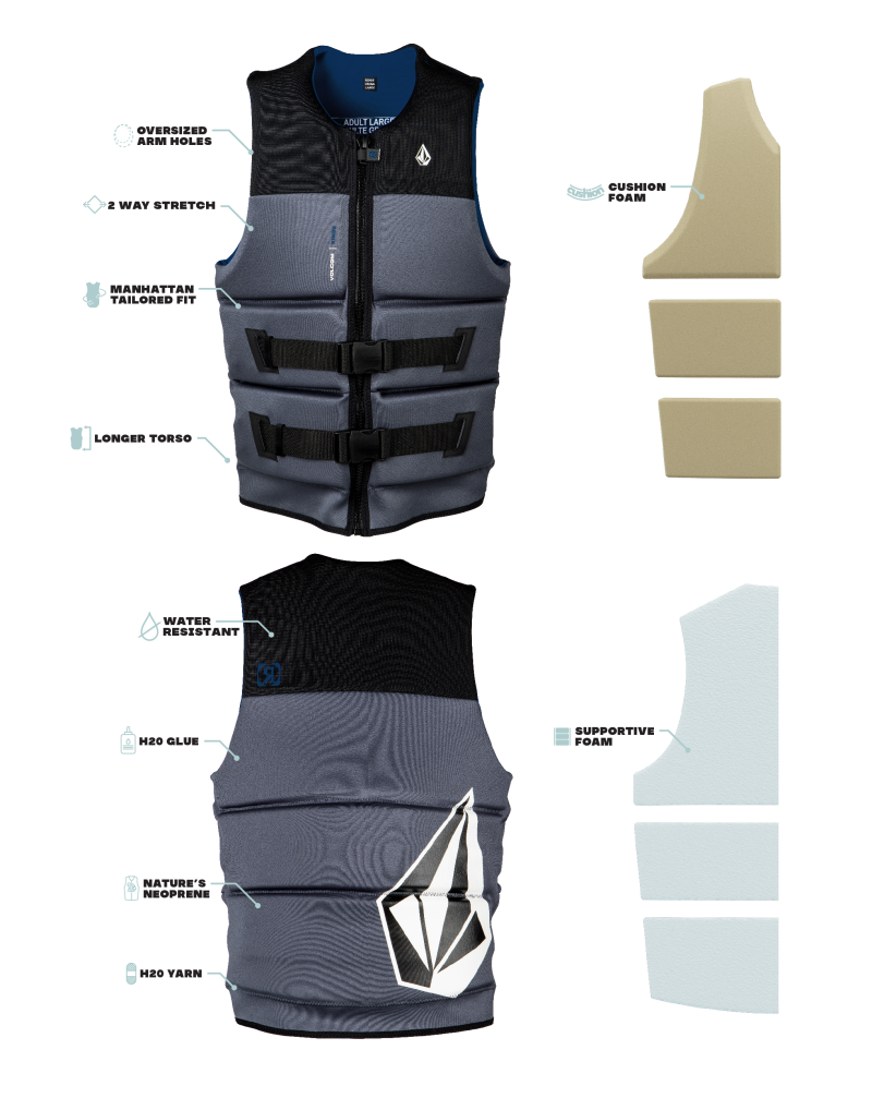 Ronix Volcom Yes CGA Life Jacket S