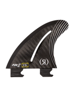 Load image into Gallery viewer, 3.5 in. - Fin-S 2.0 - Flo Thru - Left Surf Fin - Carbon