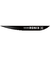 Ronix .8 in. - Fiberglass Asymmetrical Fin - (2 pack) - Black Wakeboard