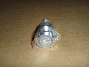 Button Switch, Power Up, Blue Ring,