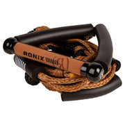 Bungee Surf Rope w/10 in. Handle Hide Grip - 25ft. 5-Sect. Rope - Mocha