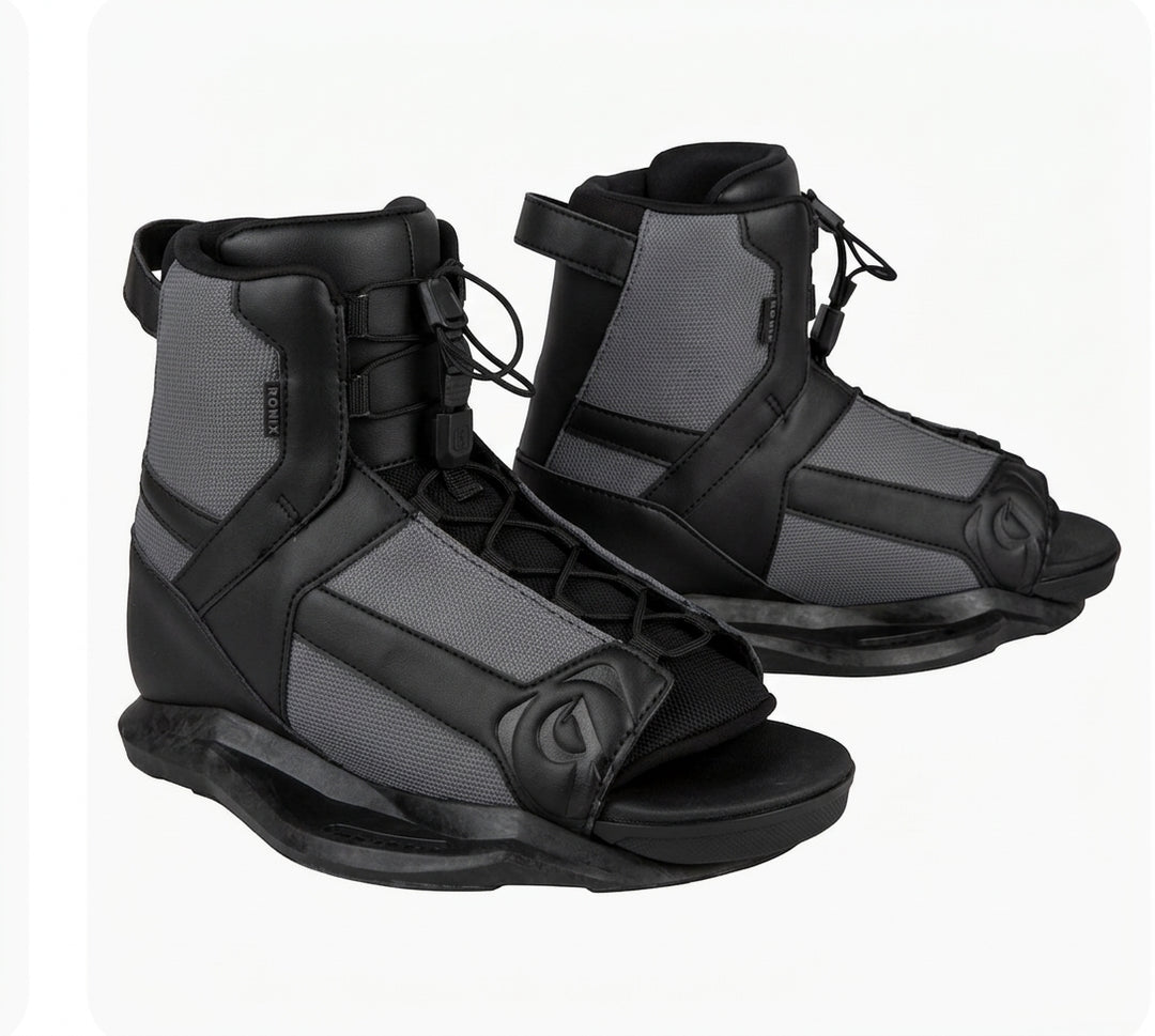 Ronix Divide Wakeboard Boot Gray and Black Size 10.5-14.5