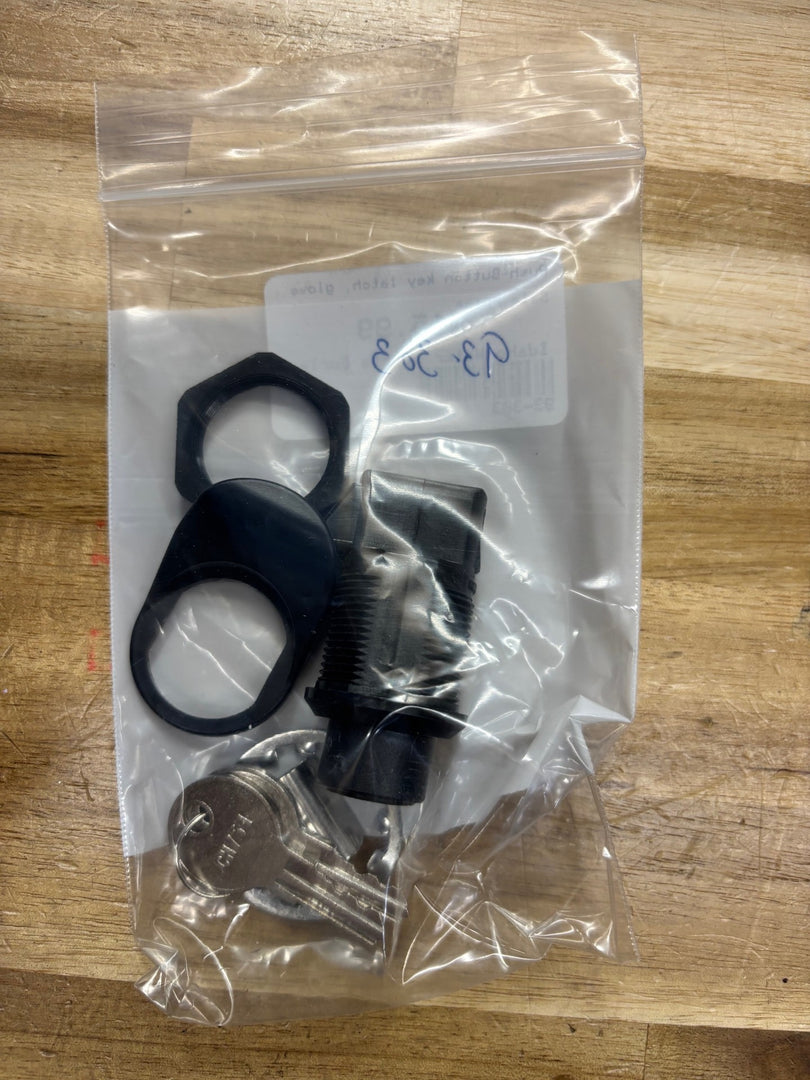 Push-Button key latch, glove