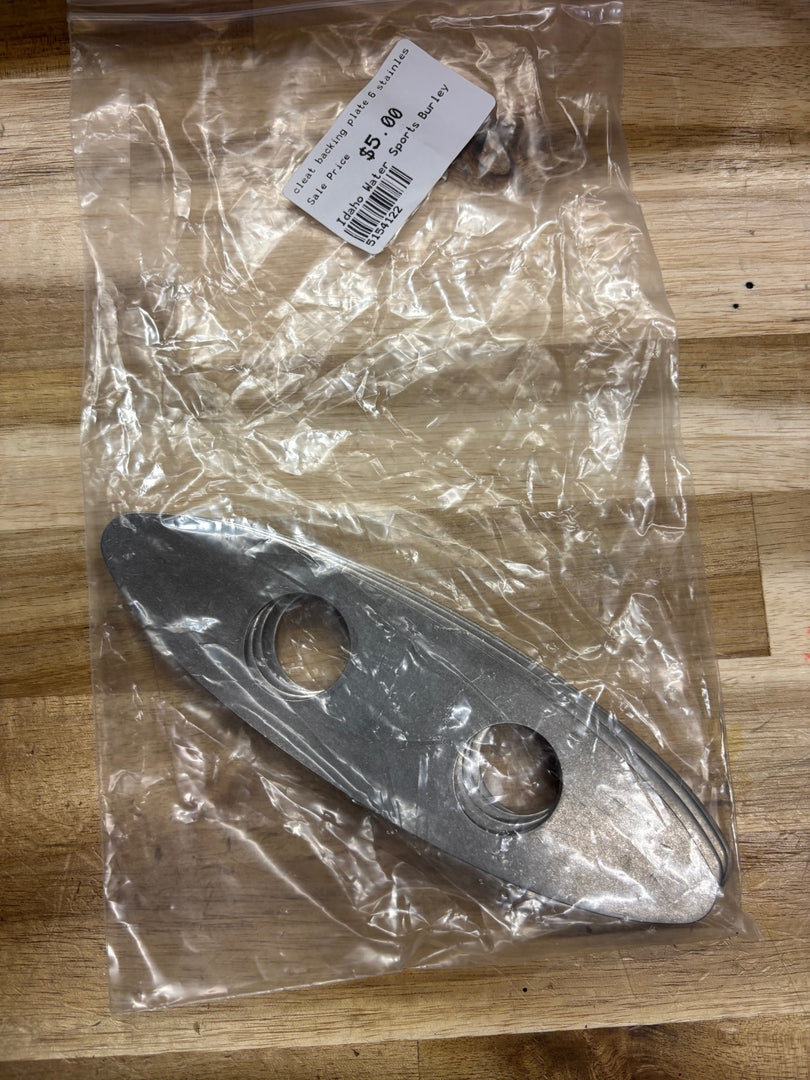 cleat backing plate 6" stainless