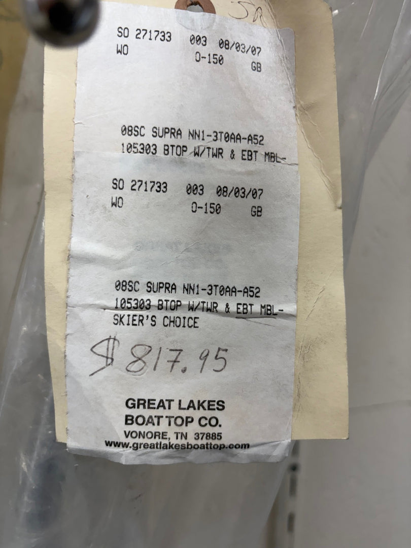 Bimini top, and boot