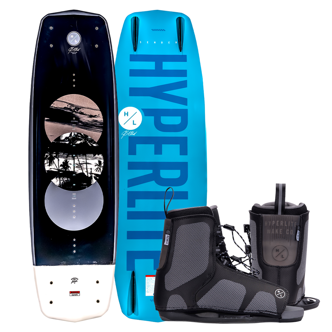 Hyperlite 140 Sender w/Remix 7-10.5 Wakeboard Package