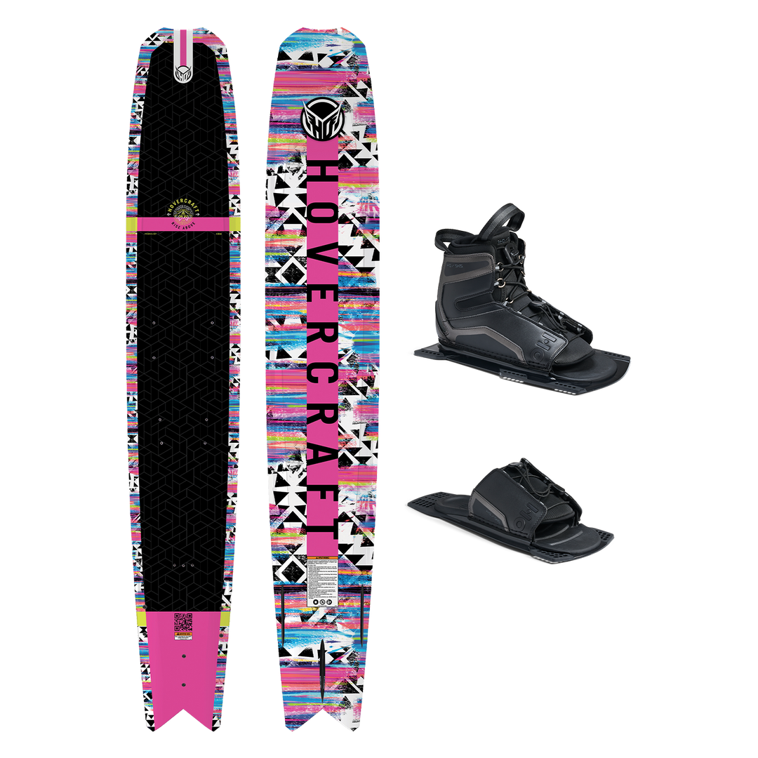 HO 65 Hovercraft Tribal Pink w/Stance UltraLite 8.5-12.5 ARTP Water Ski