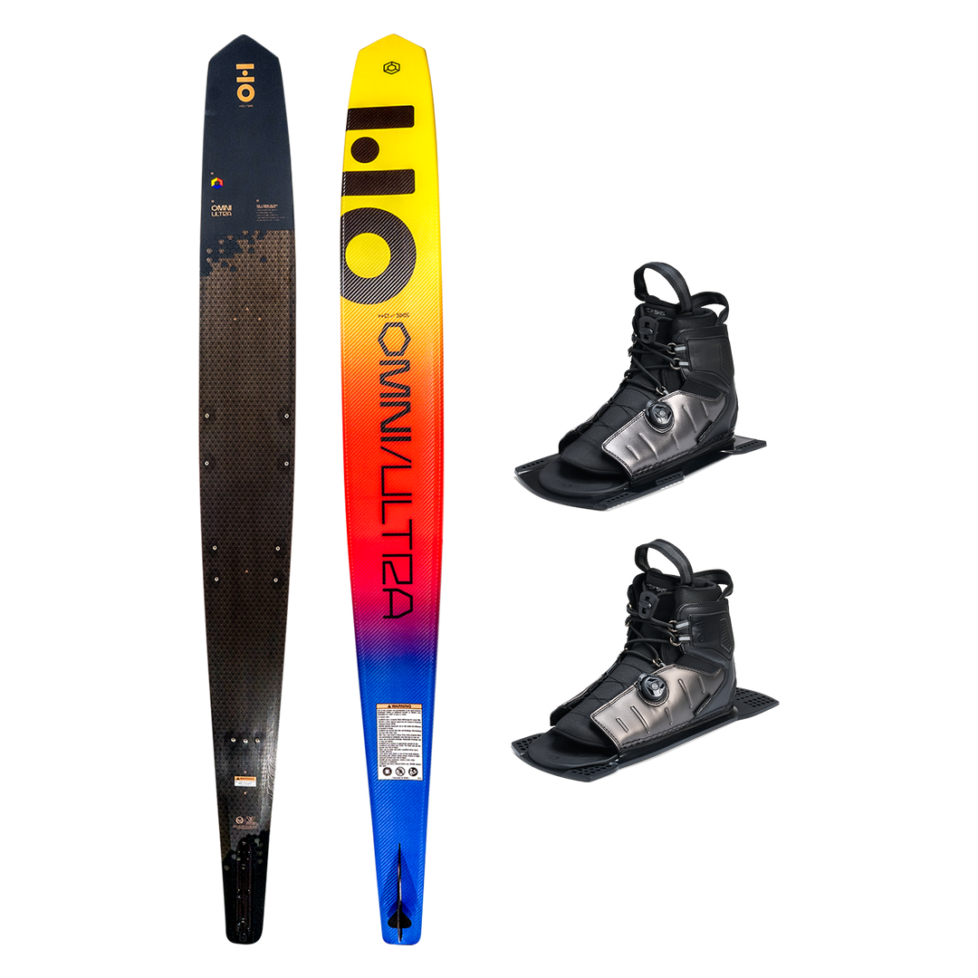 HO 69 Omni Ultra Black w/Stance ATOP Dbl 10-15 Water Ski