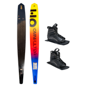 HO 69 Omni Ultra Black w/Stance Ultra BlackLite Dbl 10-15 Water Ski