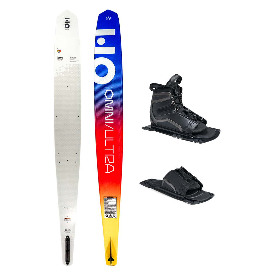 HO 65 Omni Ultra White w/Stance UltraLite 4-8 ART Water Ski