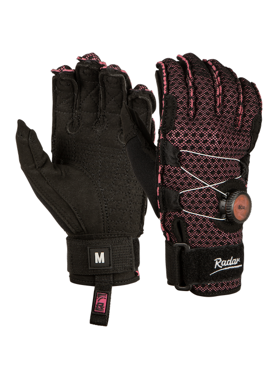 Radar Lyric-A BOA - Inside-Out Glove - Black / Pink Ariaprene - XS