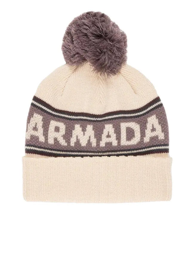 BEANIE OS/ NATURAL KINT POM