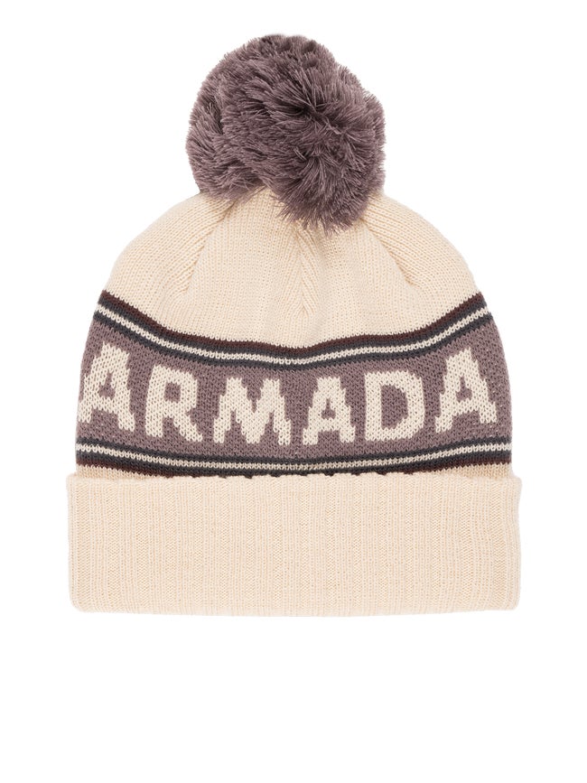 BEANIE OS/ NATURAL KINT POM