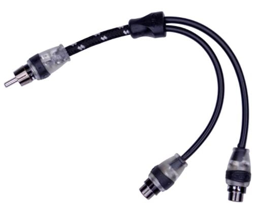 Premium Y-Adapter 1 Male To 2 Femal