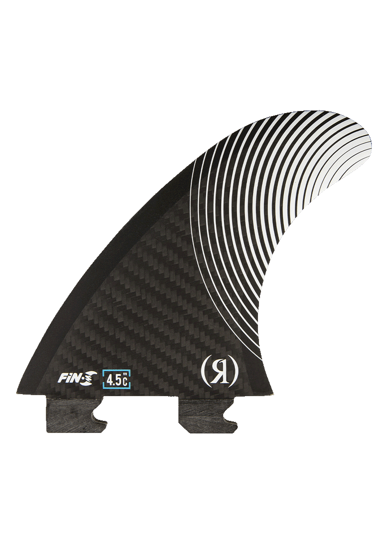 4.5 in. - Floating Fin-S 2.0 - Blueprint - Center Surf Fin - Carbon