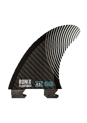 4.0 in. - Floating Fin-S 2.0 - Blueprint - Center Surf Fin - Carbon