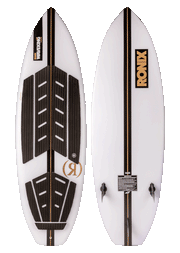 Flyweight Wave King Surfer White / Black / Gold - 5'7