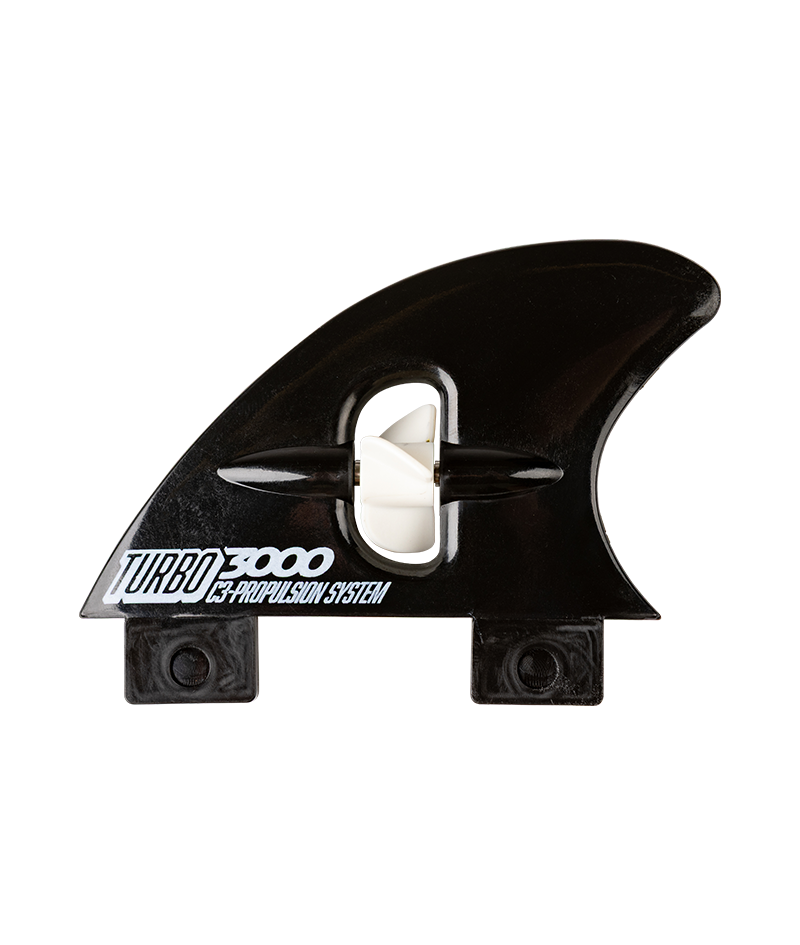 2.3 in. - Alfred Poly.Turbo 3000 Bottom Mount Propeller Surf Fin - Black