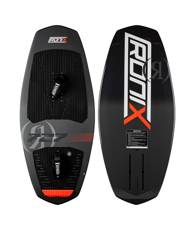 Ronix 727 w/ Straps - Tuff Tech - Black / Charcoal / Caffeinated Red - 4'8