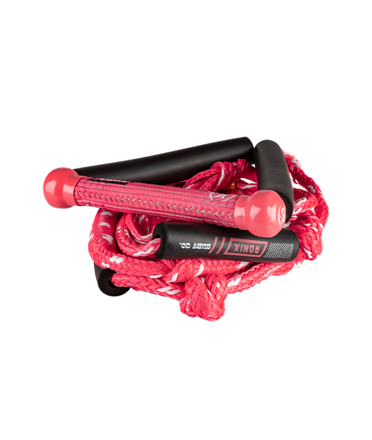 Ronix Women's Bungee Surf - 10 in. Handle - w/25 ft. 4-Sect. PE Rope - Pink