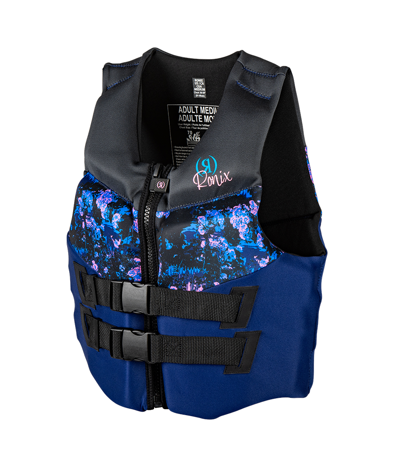 Ronix Daydream - Women's Standard Fit - L70 - US/CA CGA Life Vest - Navy/Floral - XL