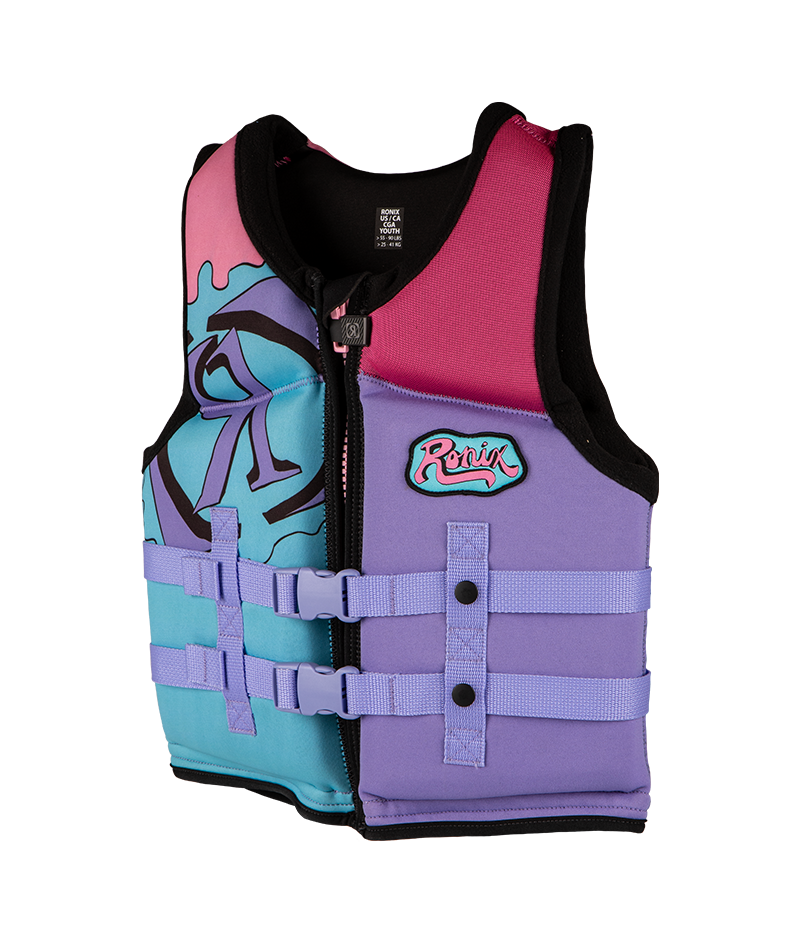 Ronix August - Girl's - L70 - US/CA CGA Life Vest - Pink/Purple - Youth