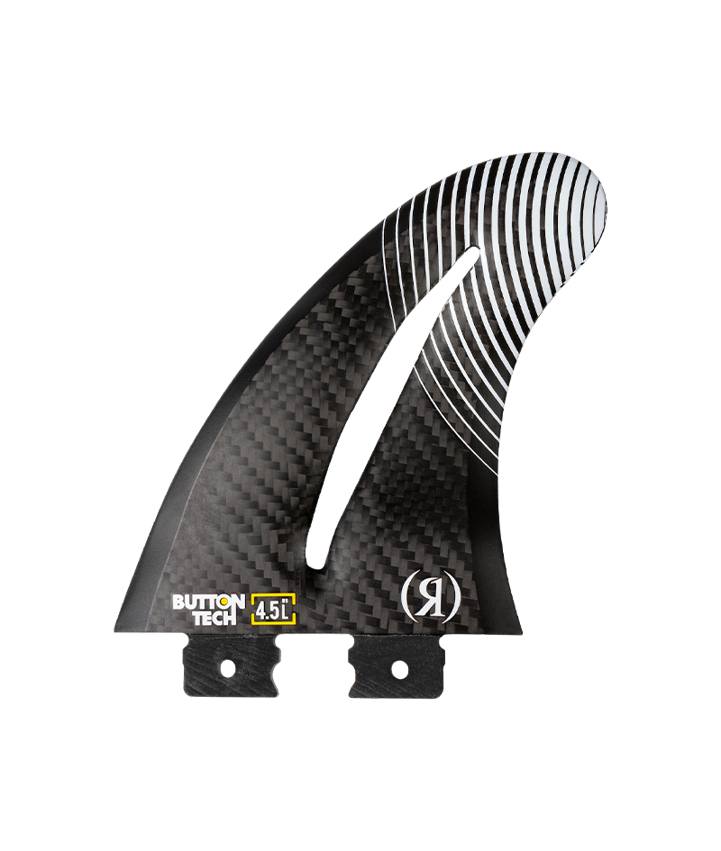 Ronix 4.5 in. - Button - Flo Thru - Right Surf Fin - Carbon
