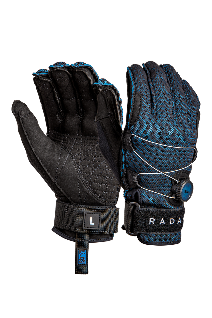 Radar Vapor-A BOA Inside-Out Glove - Black / True Blue Ariaprene - L