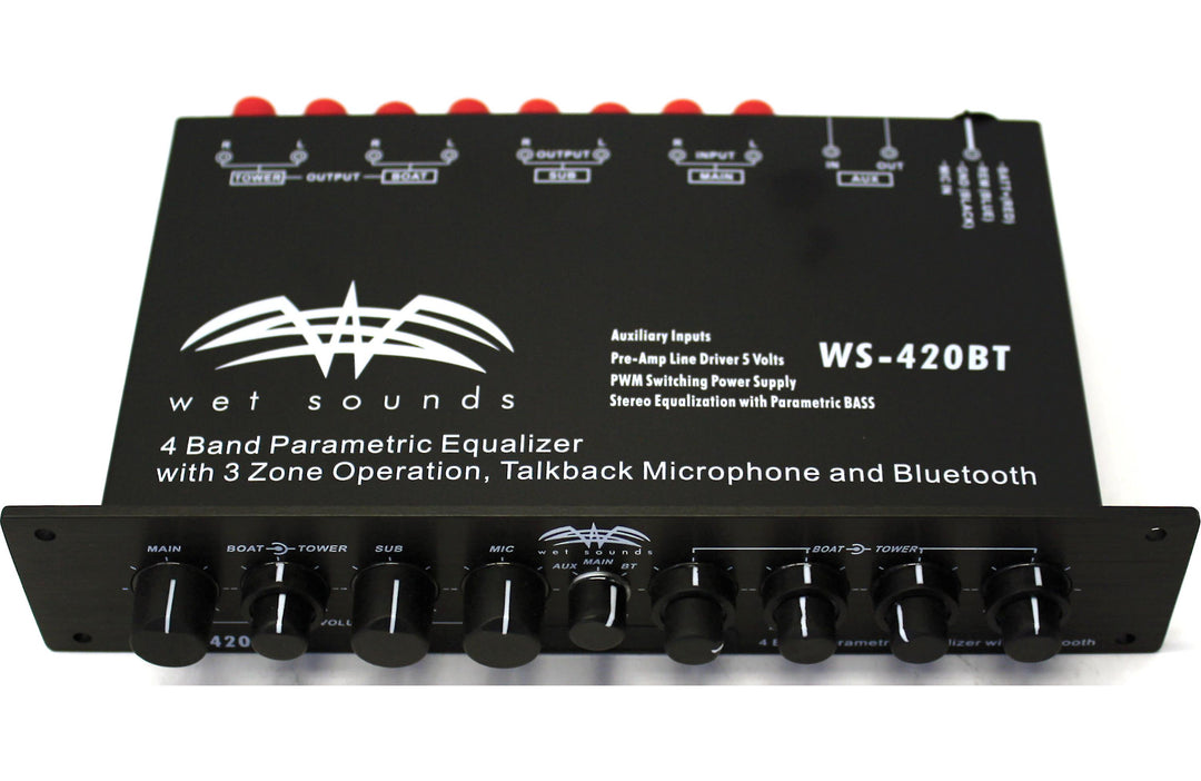 WS-420 BT-DUAL ZONE MARINE EQ W/BLU