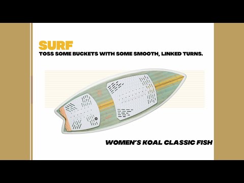 Ronix Women's Koal Classic-Fish-4'5