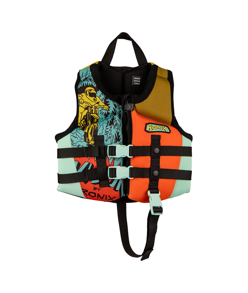 Vision - Boy's CGA Life Vest - Blue/Orange/Yellow - Child (30-50lbs)