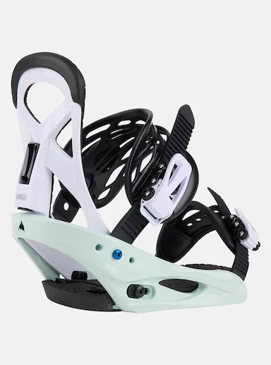 Burton Kid's Smalls Snowboard Binding - Neo-Mint / White