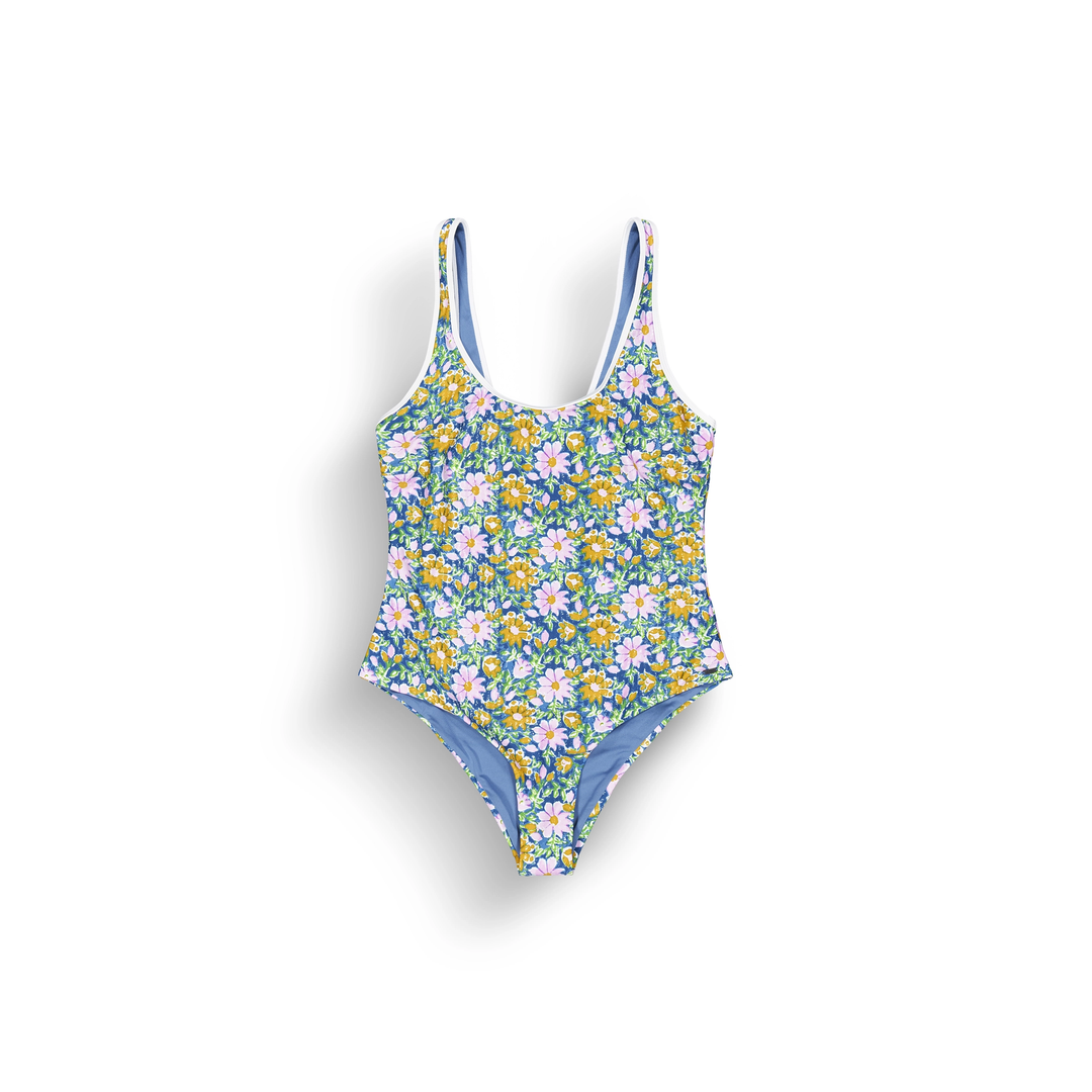 W NANOE PRINTED SWIMSUIT MED MYOSOT