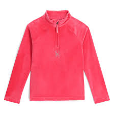SHIMMER BUG 1/2 ZIP Pink