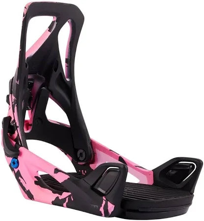 W STEP ON BINDING SML PNK/BLK